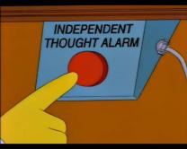 Independent Thought Alarm - The Simpsons